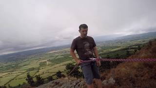 Abseiling in the Devils Bit