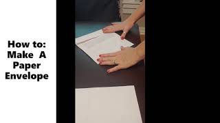 How To: Make A Paper Envelope Seed Packet Out Of Scrap Paper!