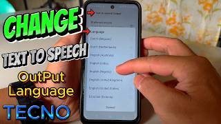 How to Change Text to Speech Output Language on Tecno Mobile Phone