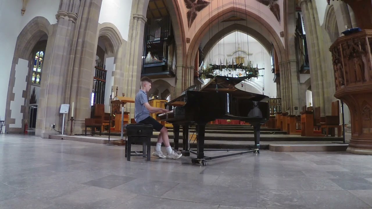 George plays Einaudi I #cathedralchoir #pianist #Blackburncathedral