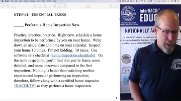 Master Class for Home Inspectors: Step 1, Perform a Home Inspection Now