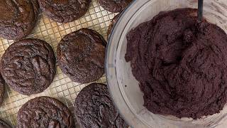 The FUDGIEST Chocolate Cookies Recipe!