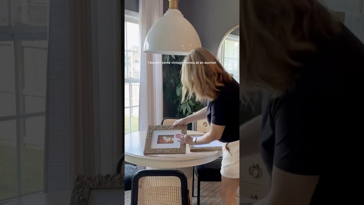 Love a vintage frame, sometimes they need sprucing up. 