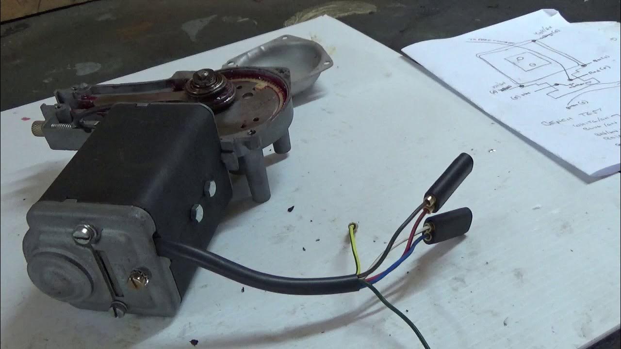 BENCH TESTING LUCAS WIPER MOTOR DR3 TWO SPEED YouTube