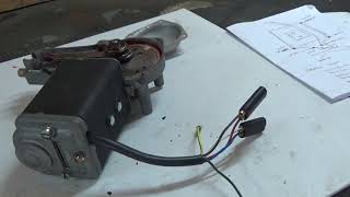 BENCH TESTING LUCAS WIPER MOTOR DR3 TWO SPEED