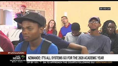 All systems go for the 2020 academic year: Nzimande