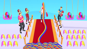 HAIR CHALLENGE game LONG HAIR GAME 🌈👸💕 Gameplay All Levels Walkthrough iOS Android New Game 3D