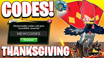 NEW! ALL THANKSGIVING UPDATE CODES FOR CATCH A MONSTER! ROBLOX CATCH A MONSTER CODES
