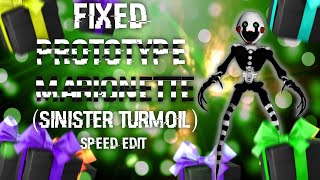 [FNAF | Speed Edit] Making Fixed Prototype Marionette (Sinister Turmoil)