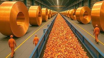 How Millions of Tons of COPPER Are Mined and Refined 🔥 Ultra-Productive Line in Mega Factory
