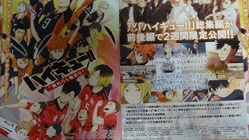 ハイキュー!! 終わりと始まり (2015) 映画チラシ 村瀬歩 石川界人 日野聡 入野自由 排球少年