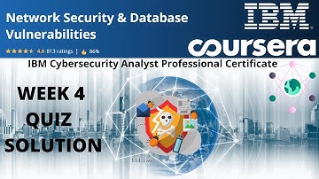 Network Security & Database Vulnerabilities Coursera WEEK 4  Quiz Answers| by IBM