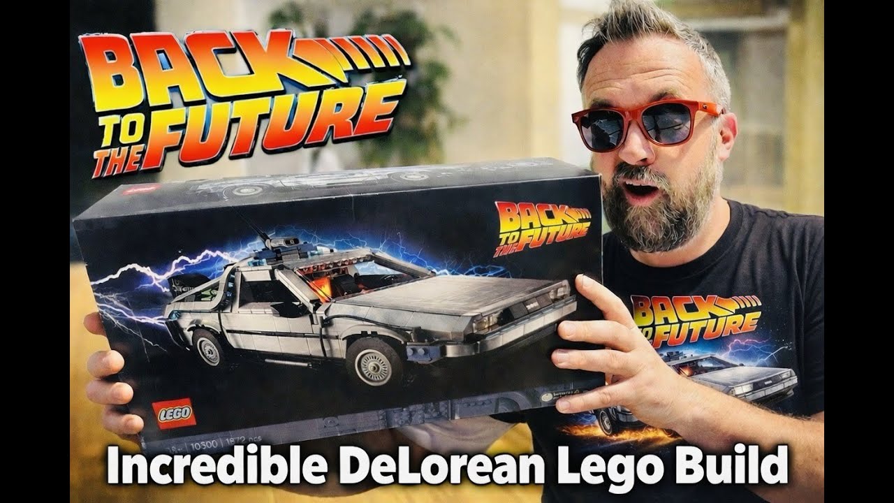 Incredible Back To The Future DeLorean Lego Build