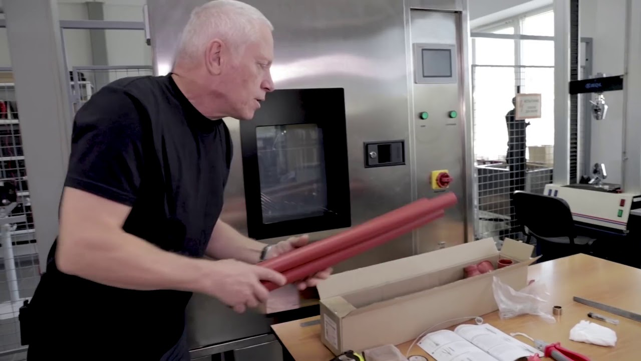 Монтаж концевой муфты 3КНТп-10 (КВТ) - YouTube