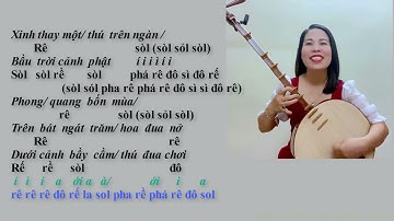 Hướng dẫn đàn Nguyệt - giá Cô Đôi Thượng Ngàn - Ns Tuyết Tuyết