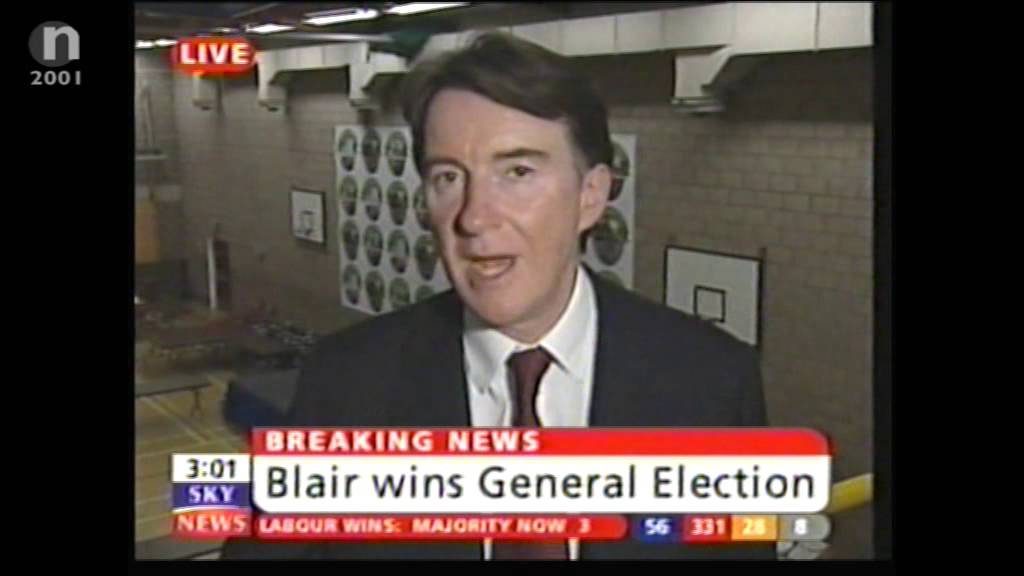 Sky News Vote 2001 - Labour Win - YouTube