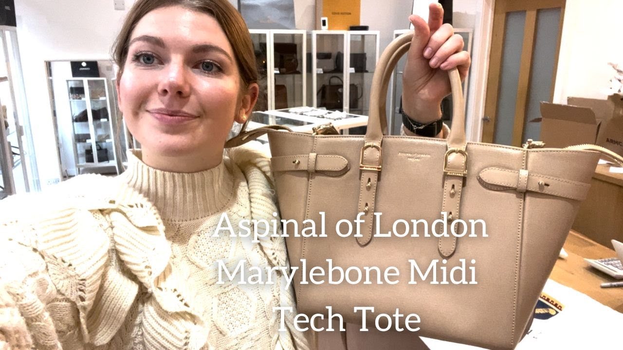 Aspinal of London Midi London Leather Tote Bag
