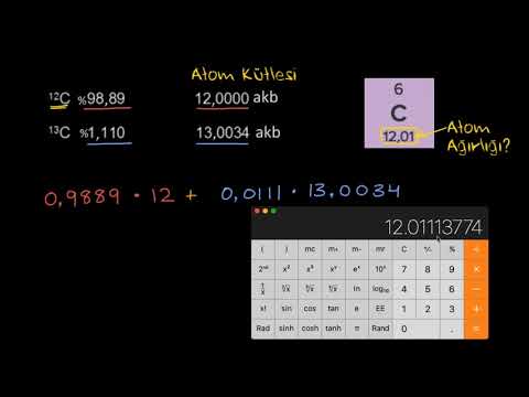 Video: Bir Maddenin Atomunun Kütlesi Nasıl Hesaplanır