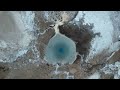 Geysir Geothermal Area. Strokkur, Iceland&#39;s only active geyser. 4K Drone.