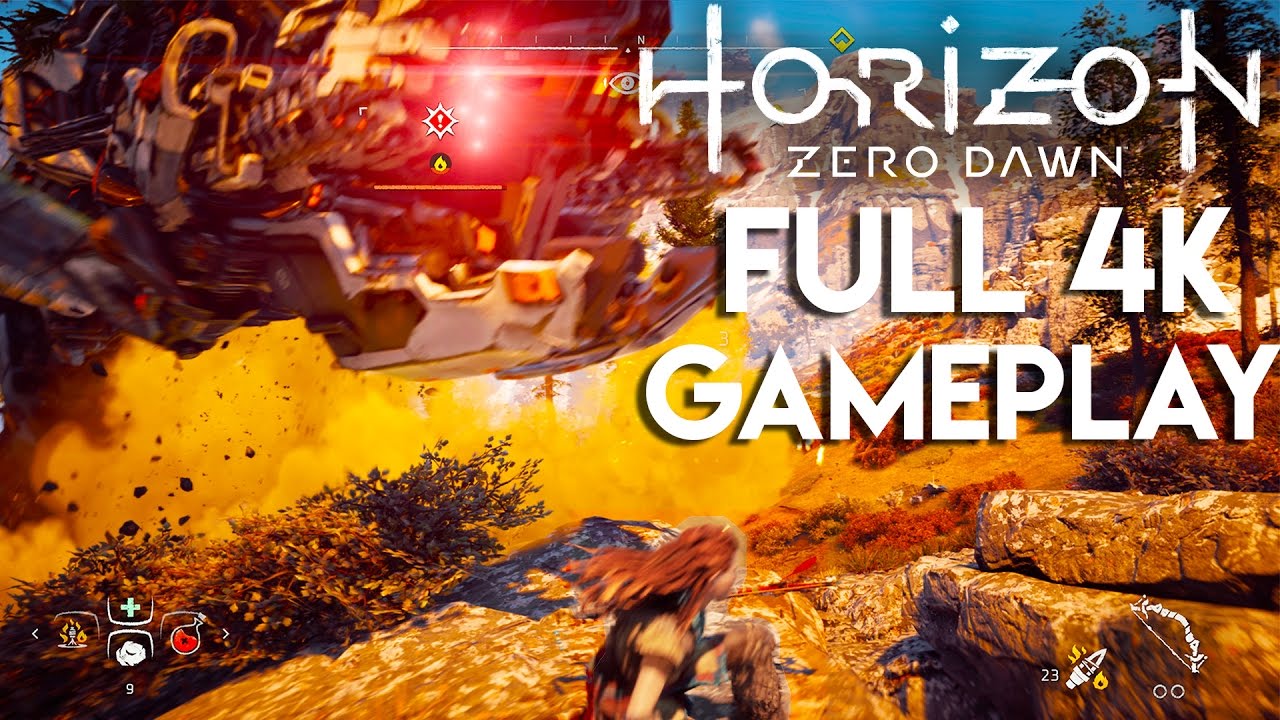 PS4 Pro - Horizon Zero Dawn Gameplay 4K 