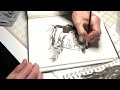 Dry brush inking