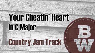 Video thumbnail of "Your Cheatin' Heart - Country Backing Track"