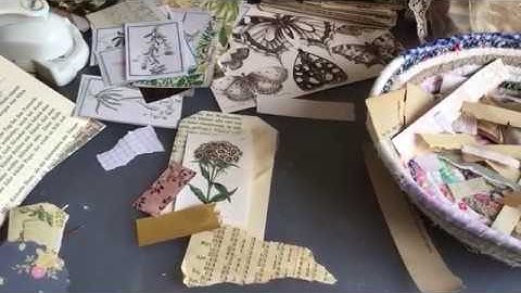 Making tags, pockets, envelopes and ephemera | using old book pages | part 2