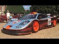 Huge revs mclaren f1 gtr longtail at royal palace  sound warning