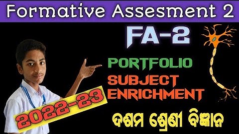 F.A.-2 Exam. (2022-23)||Cl-X Science {Portfolio & Subject Enrichment }@PKPCreation1