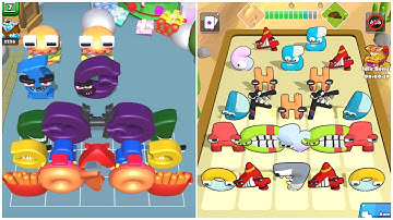 Merge Alphabet Food Battle Vs Merge Alphabet & Number Fusion Master Max Level Gameplay