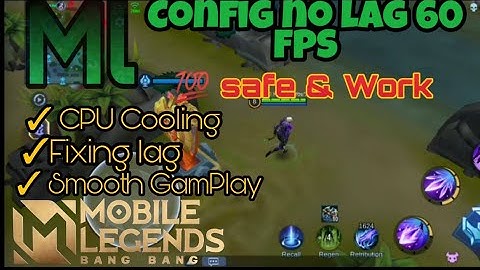 New !! Config Ml Anti Lag 60 fps + Smooth Game| Config  Ml Anti  Lag