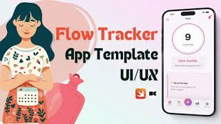 SwiftUI Flow Tracker App Template UI/UX #cycle #women #menstrualcycle screenshot 3