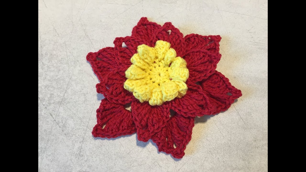 Fleur au crochet 