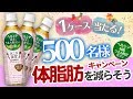 500名様に当たる！ヘルシア緑茶1ケースをゲットできるチャンス！【タニタ✕うまみ贅沢仕立て】