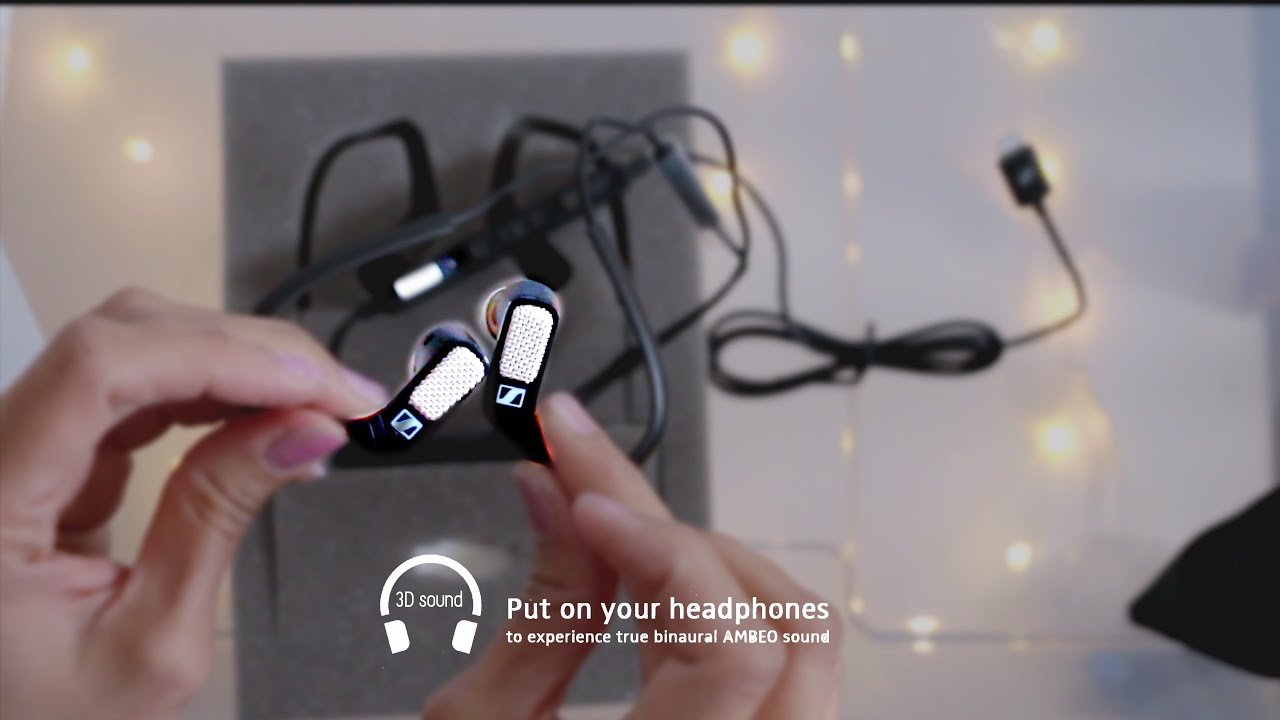 ASMR SUOMI 3D SOUND SENNHEISER AMBEO SMART HEADSET UNBOXING & TEST