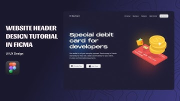 How to Design Website Header in Figma || UI UX Design Tutorial