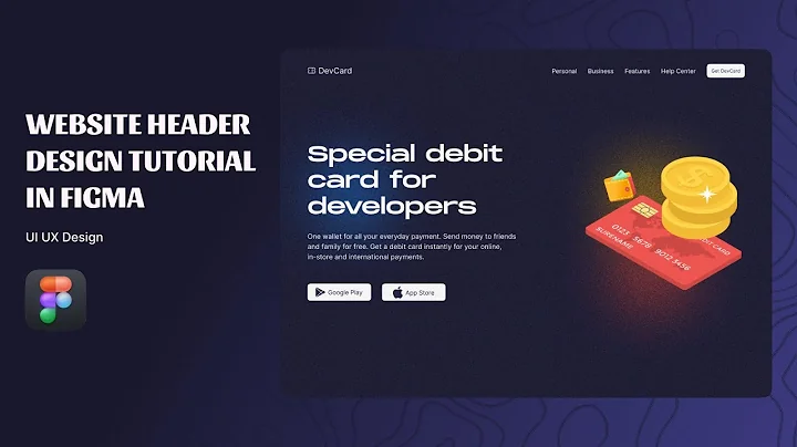 How to Design Website Header in Figma || UI UX Design Tutorial