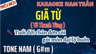 Karaoke Giã Từ Tone Nam | Nam Trân