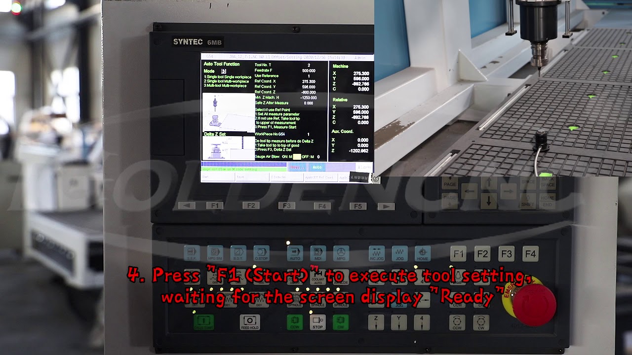 How to set Workpiece Origin of Z axis in SYNTEC 6MB Control