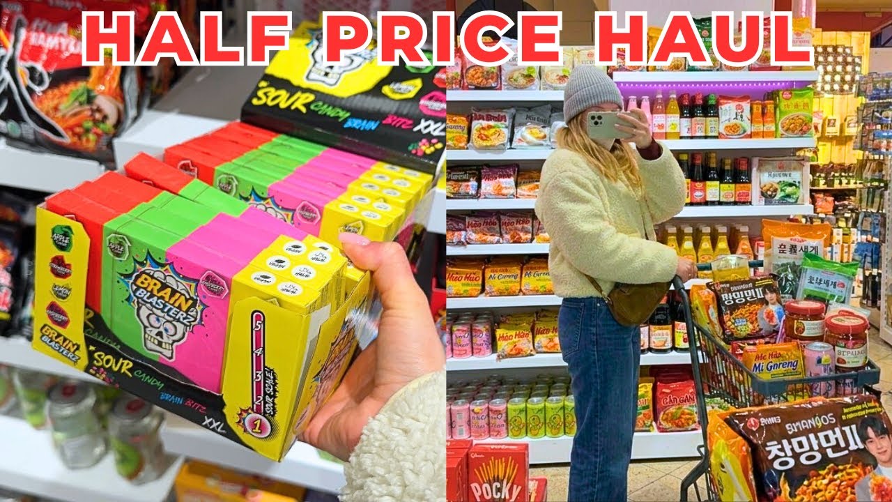 What $0.90 gets you at Half Price Store 🇺🇦 Budget Asian Haul in Ukraine