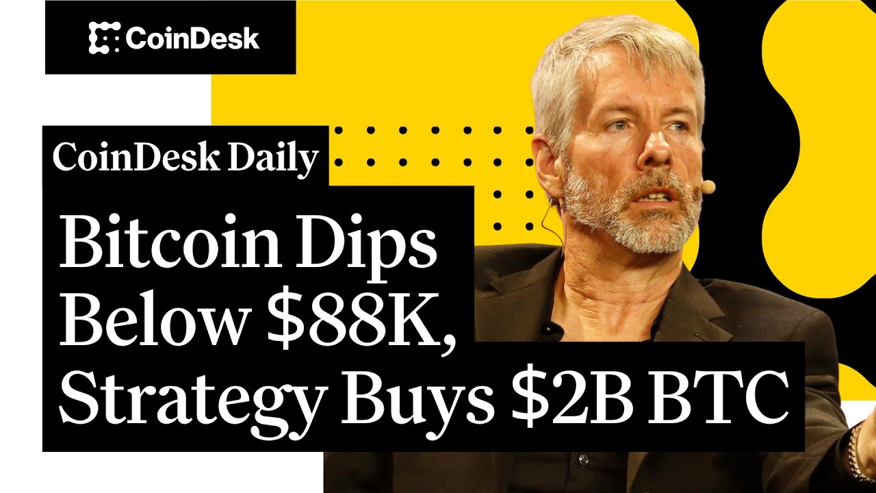 Bitcoin Dips Below $88K, Strategy Buys $2B BTC