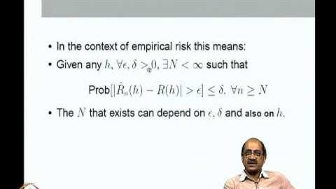 Mod-07 Lec-21 Consistency of Empirical Risk Minimization