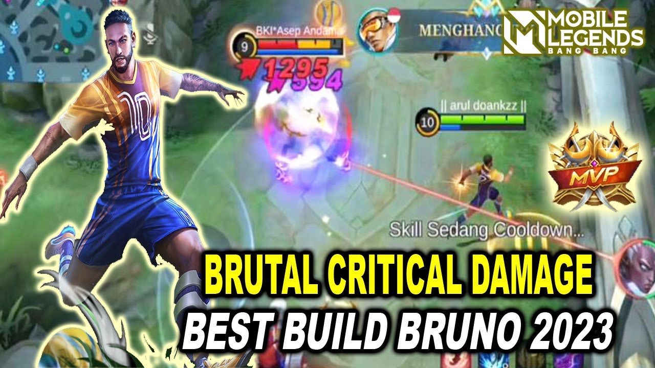 BRUTAL CRITICAL DAMAGE, BEST BUILD BRUNO 2023 - MOBILE LEGENDS
