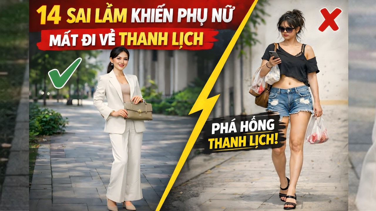 14 Sai Lầm Ăn Mặc Khiến Phụ Nữ Mất Vẻ Thanh Lịch (Rất Nhiều Người Mắc Phải) | Phong Cách Sống