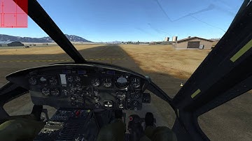 DCS: UH-1 Huey -- Takeoff into hover