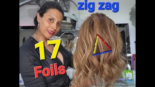 Mechas Balayage Con 17 Papeles Balayage Highlights With 17 Foils