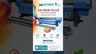 WELMADE C8-1024i PLUS Digital Inkjet Printer | 5166 Sq.Ft/hr High-Speed Printing Machine #welmade