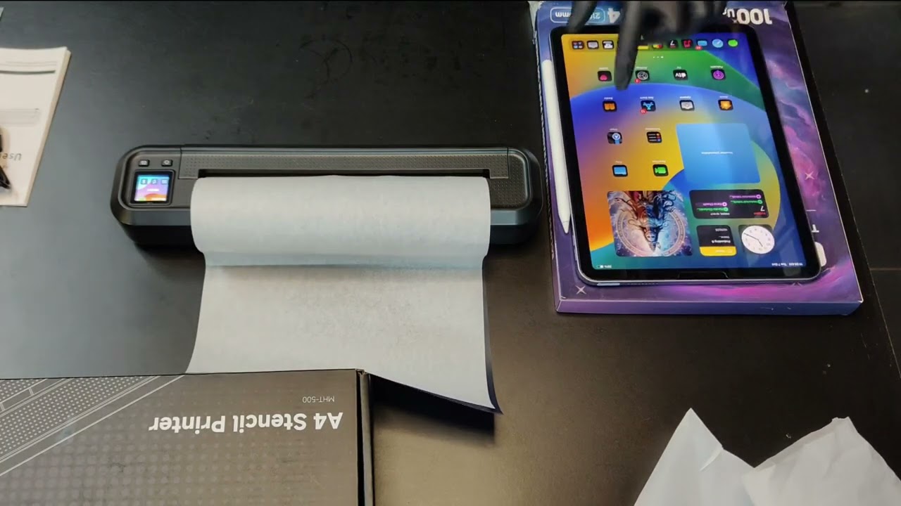 MHT-500 thermal stencil printer, Eclipse thermal transfer paper unboxing @InkedTattooz