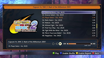 Player Select 1 - Ver. 2K25 - Capcom Vs. SNK 2 OST (Capcom Fighting Collection 2)