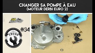 TUTO #34 - HOW TO CHANGE A WATER PUMP (DERBI EURO 2) - YouTube